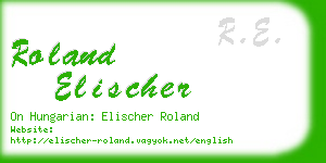 roland elischer business card